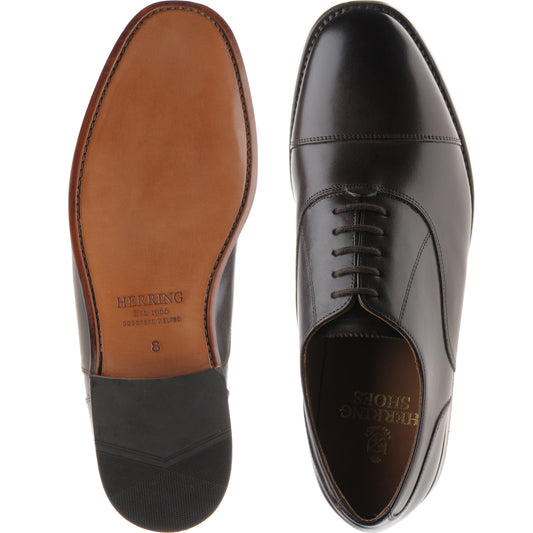 Product image for Herring Newcastle mens Oxfords in dark chocolate calf (second)