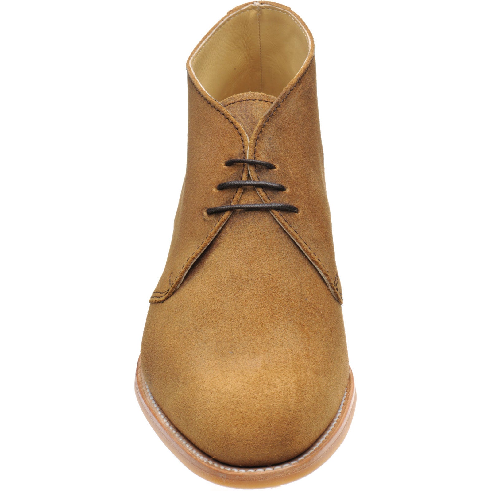 Product image for Herring Orkney R mens rubber-soled Chukka boots in tan waxy suede