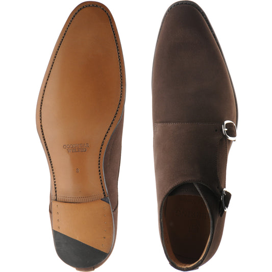 Product image for Herring Orwell mens boots in brown suede