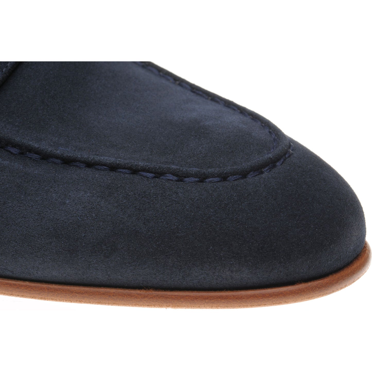 Product image for Herring Otello mens monk shoes in navy suede