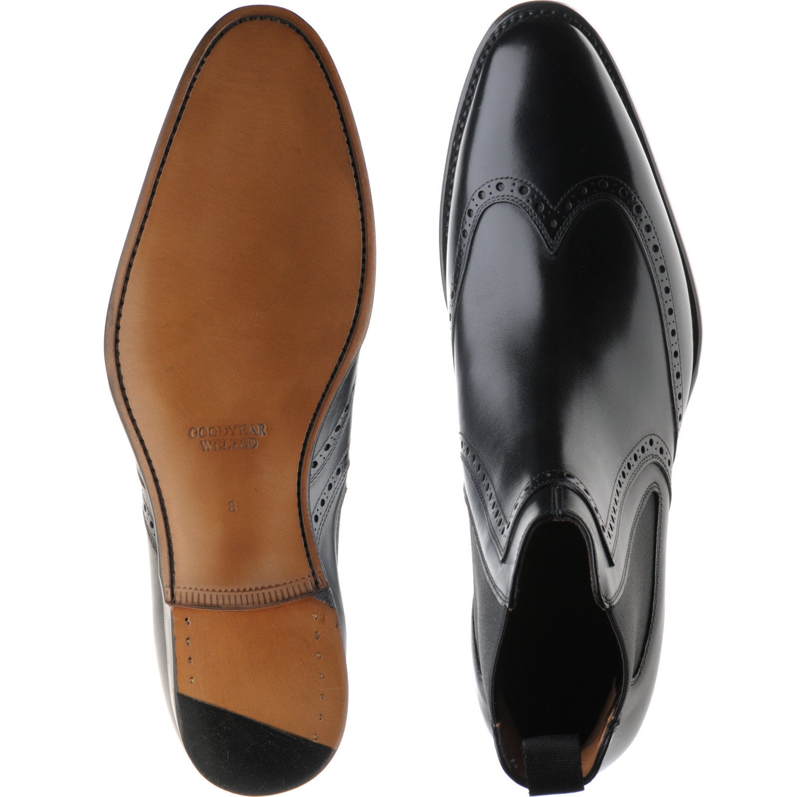 Product image for Herring Perry in black calf