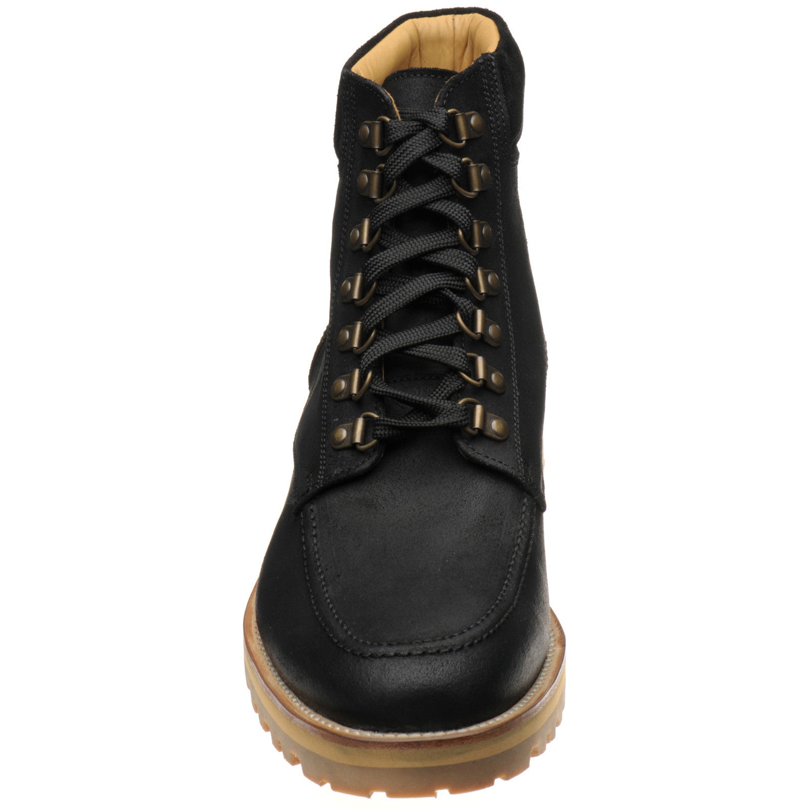 Product image for Herring Pico mens rubber-soled boots in black waxy