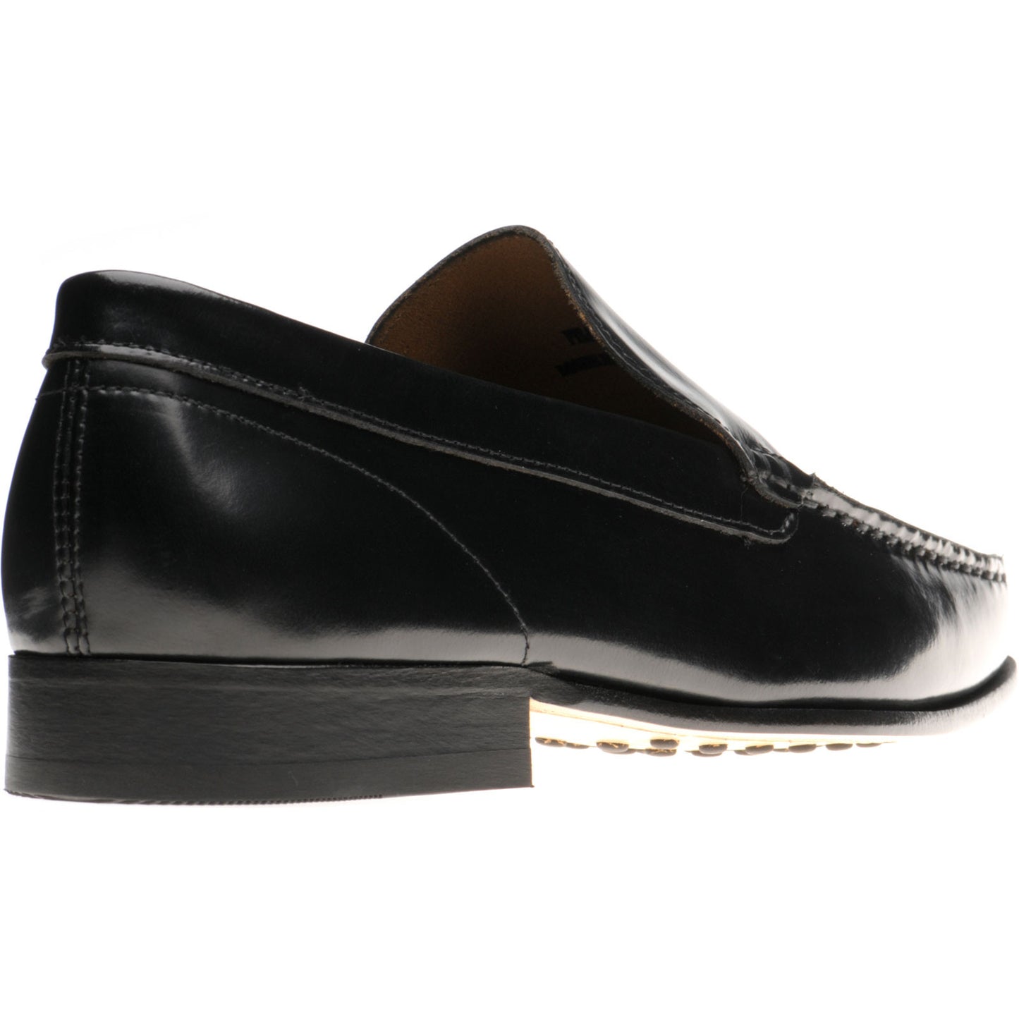 Product image for Herring Pisa II mens hybrid-soled loafers in black polished