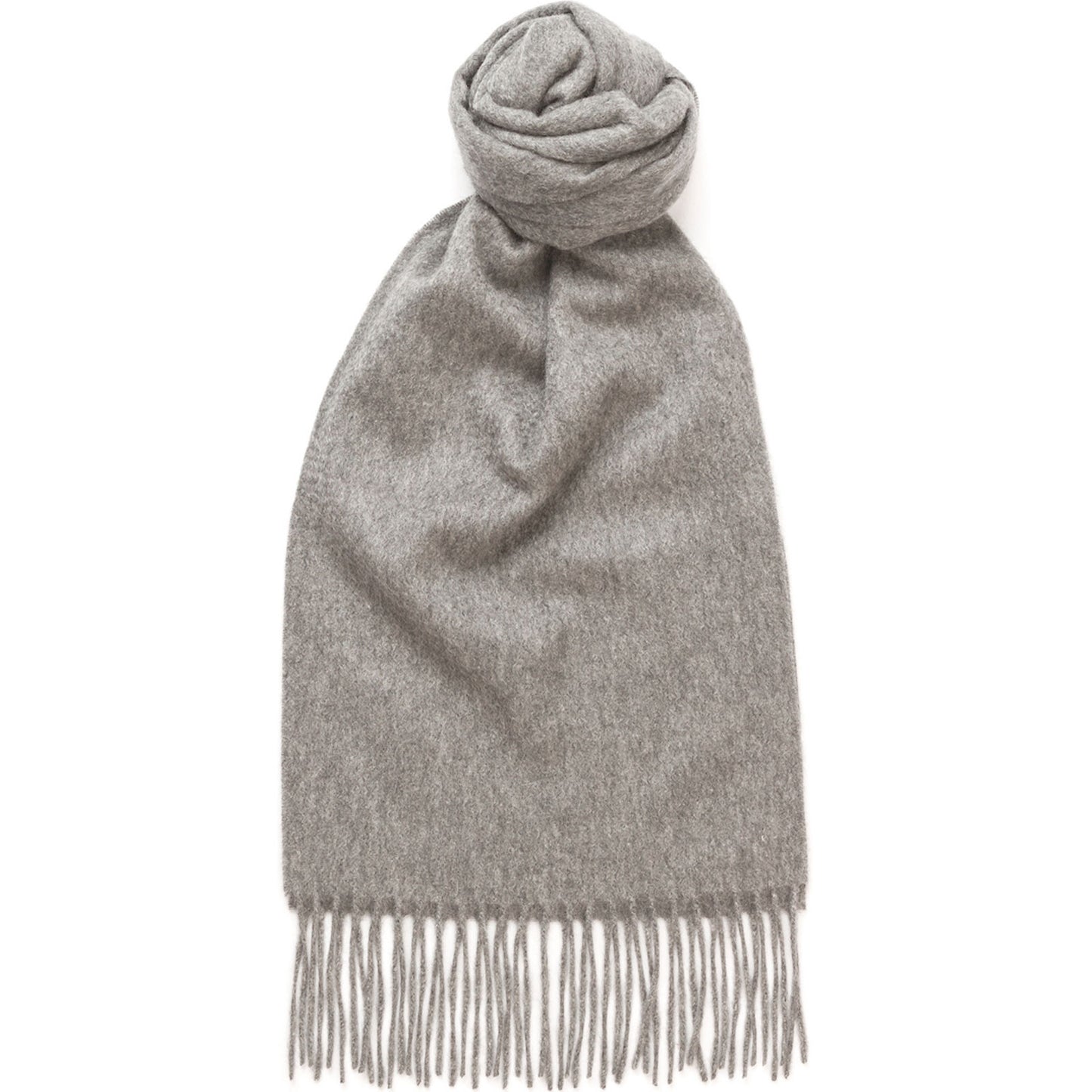 Product image for Herring Plain Cashmere Scarf in mid grey cashmere