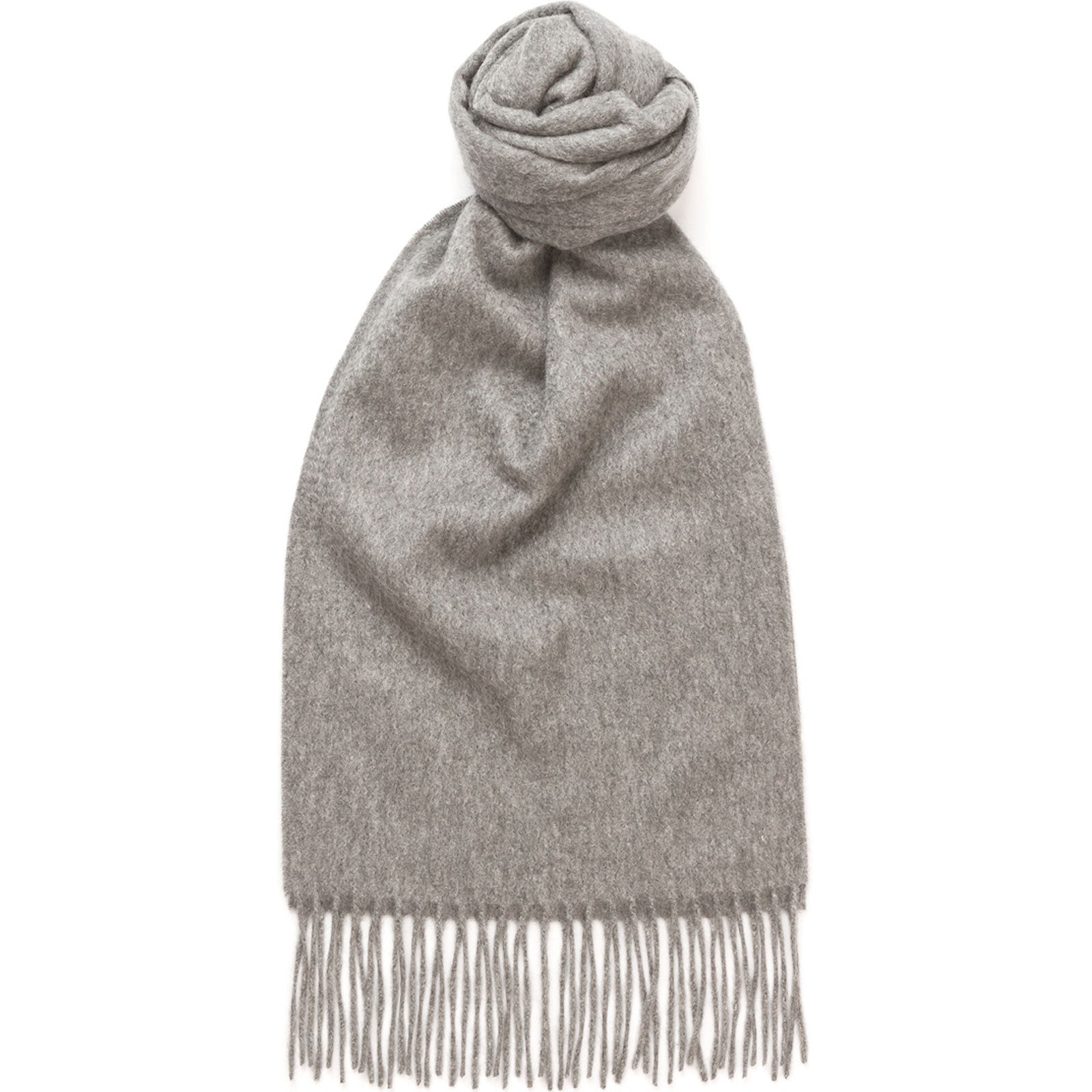 Product image for Herring Plain Cashmere Scarf in mid grey cashmere