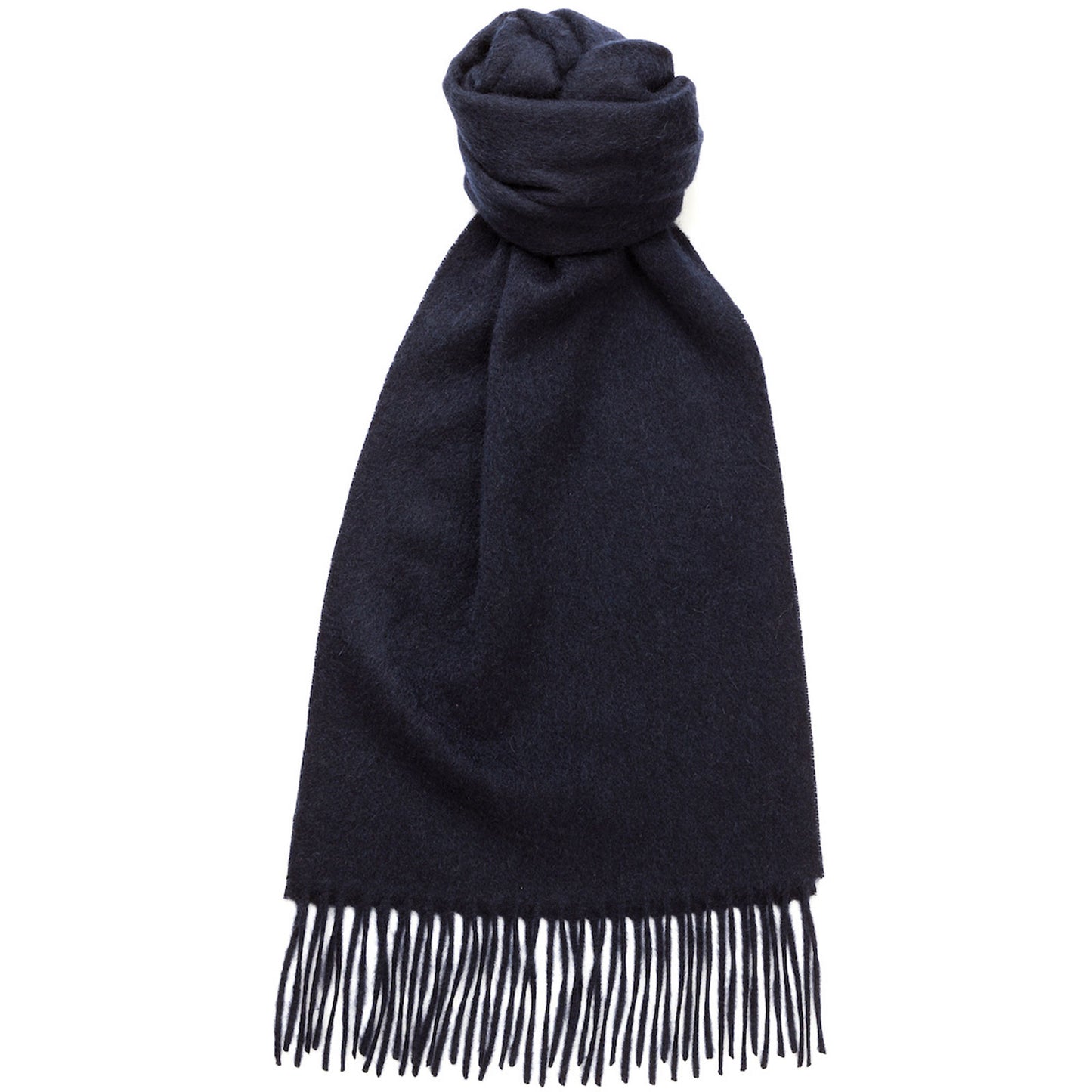 Product image for Herring Plain Cashmere Scarf in navy cashmere