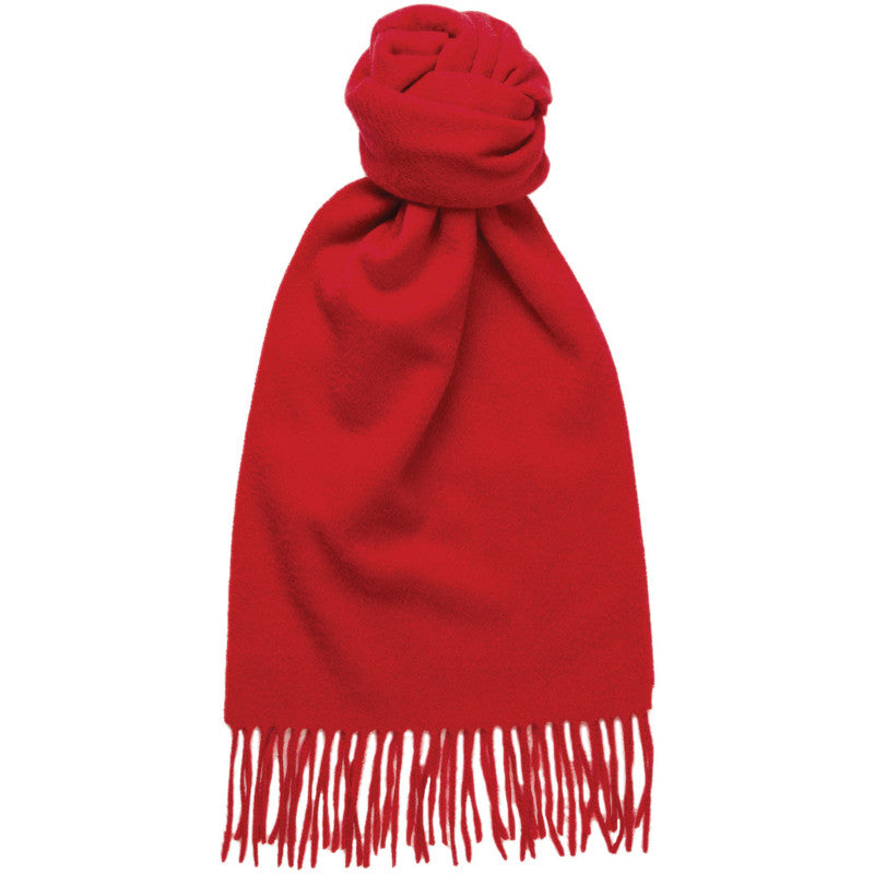 Product image for Herring Plain Cashmere Scarf in red cashmere