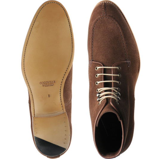 Product image for Herring Pocklington mens boots in brown suede