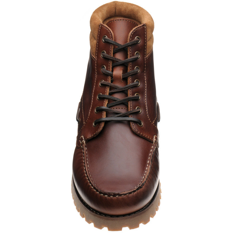 Product image for Herring Rockall mens rubber-soled boots in chestnut