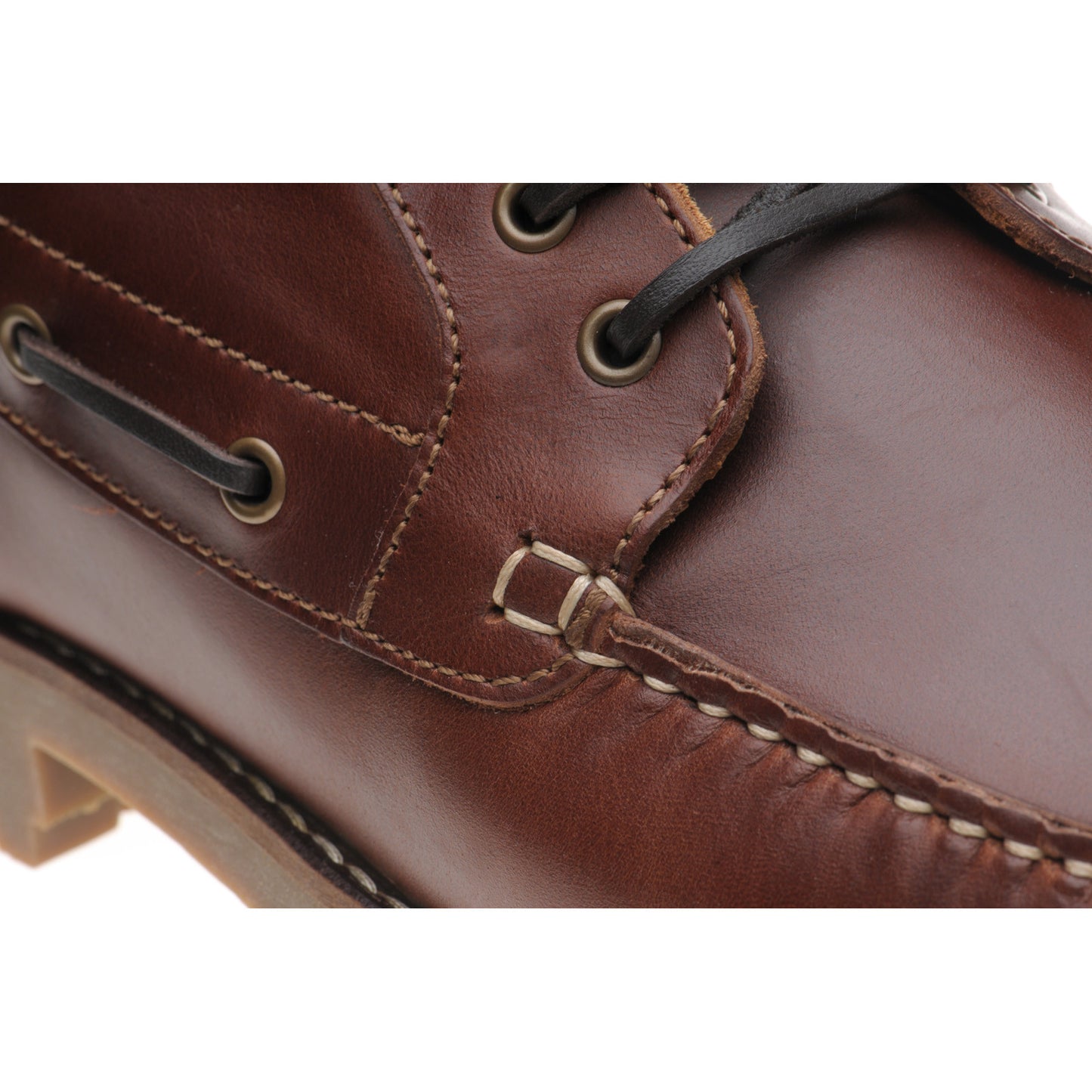 Product image for Herring Rockall mens rubber-soled boots in chestnut