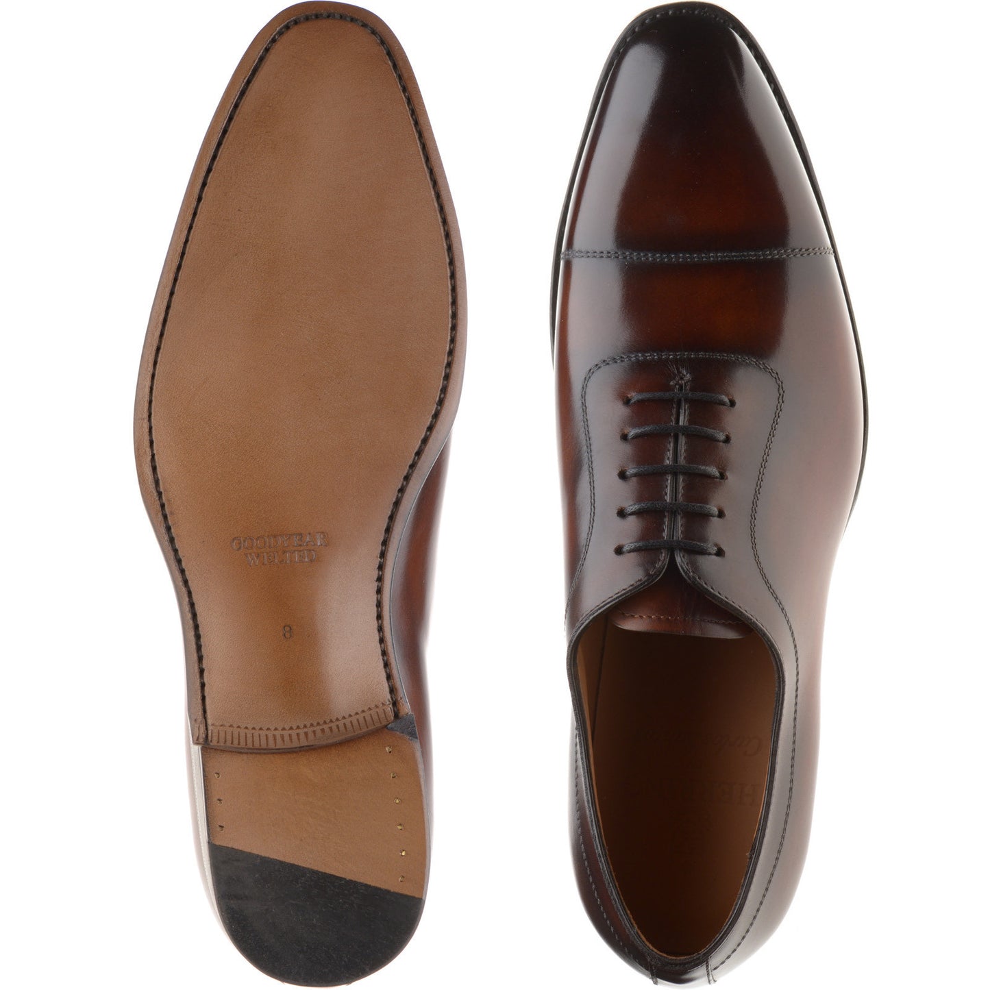 Product image for Herring Rodington in rosewood calf