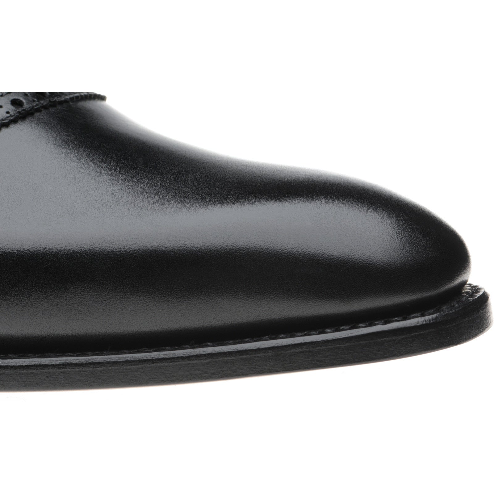 Product image for Herring Ruskin mens Oxfords in black calf