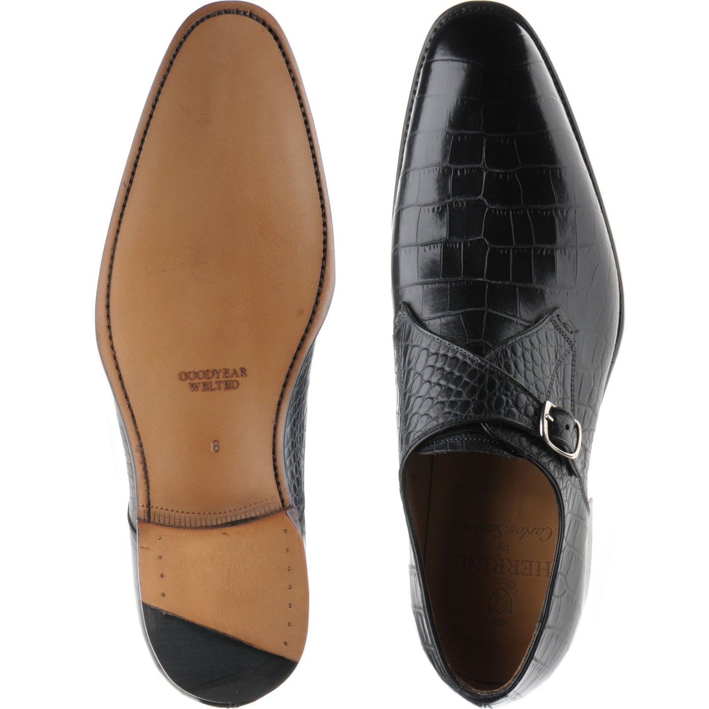 Product image for Herring Salobrena in black croc