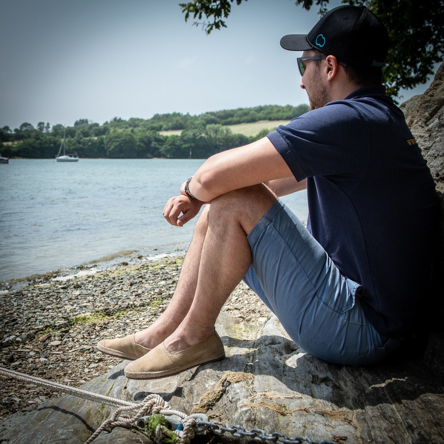 Product image for Herring Sanremo Espadrilles in biscuit suede