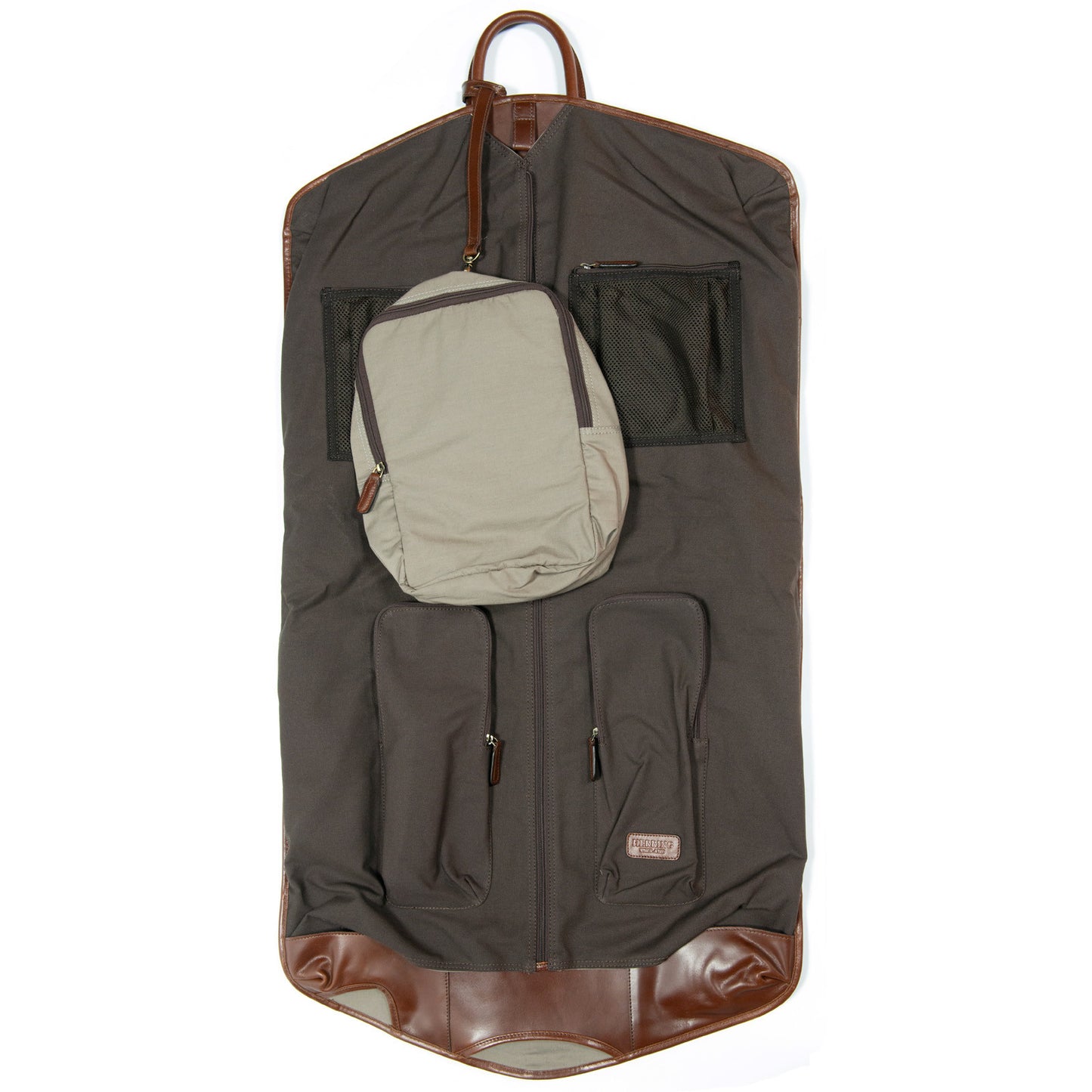 Product image for Herring Savoy Suit Carrier in brandy calf
