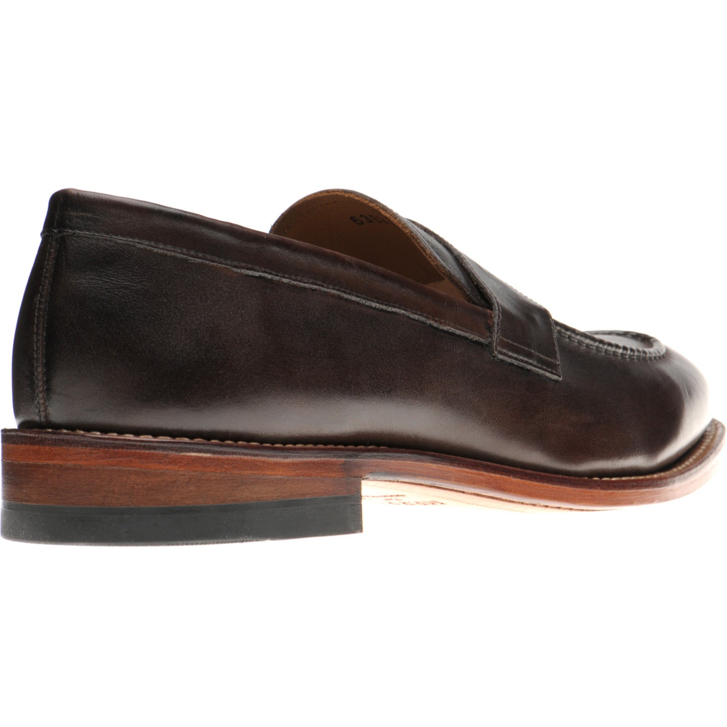 Product image for Herring Seaton mens loafers in dark brown calf