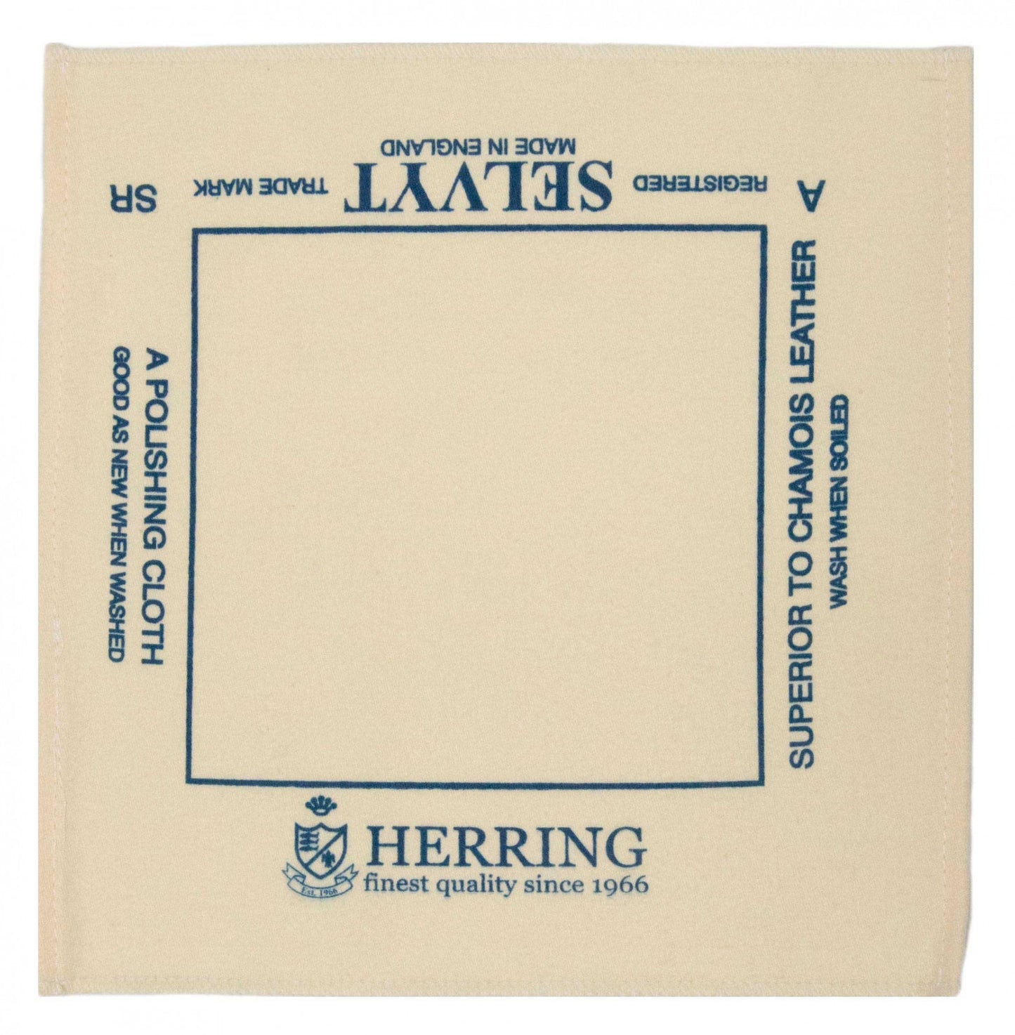 Product image for Herring Selvyt premium polishing cloth (25 x 25) in undyed cotton
