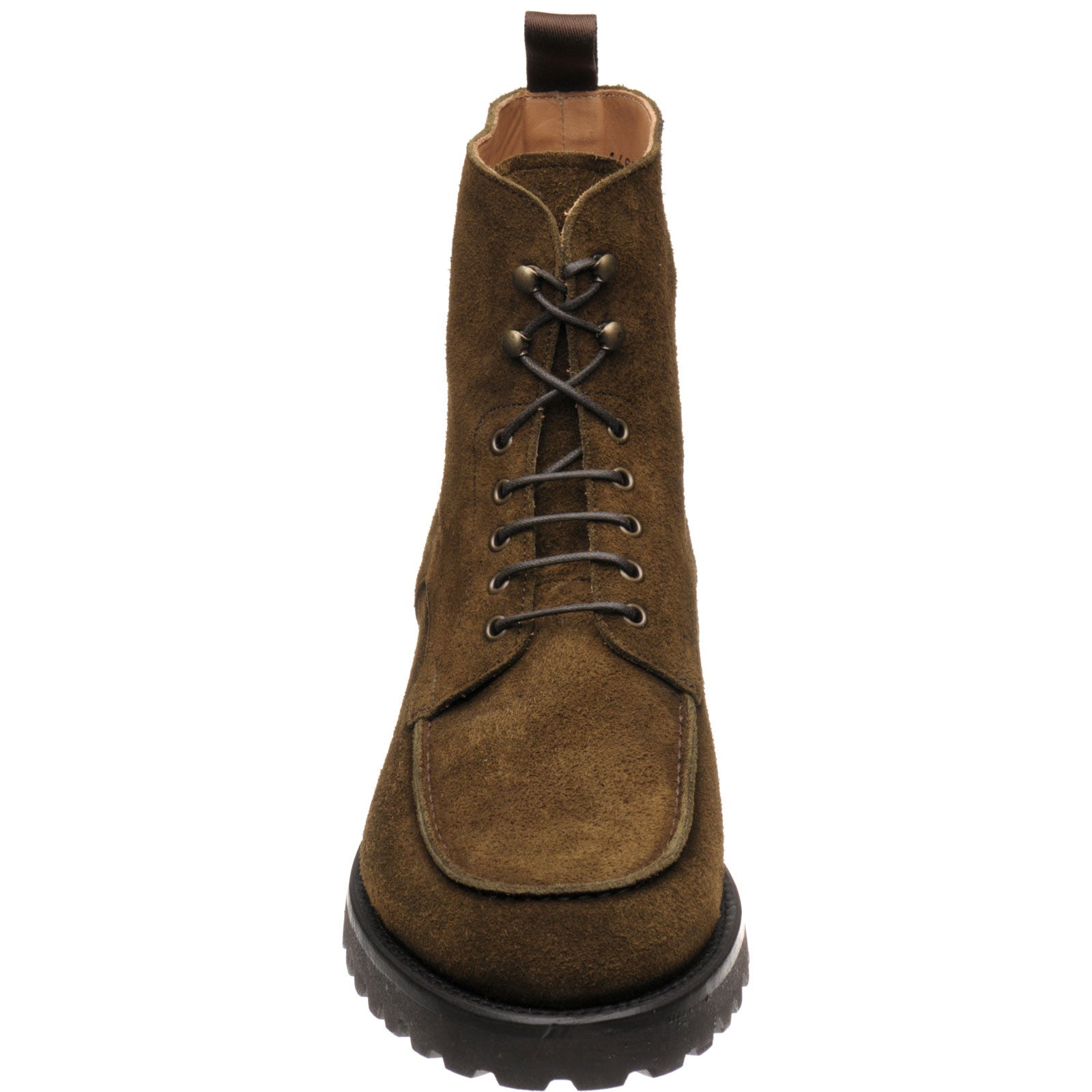 Product image for Herring Sharpham mens rubber-soled boots in dark green suede