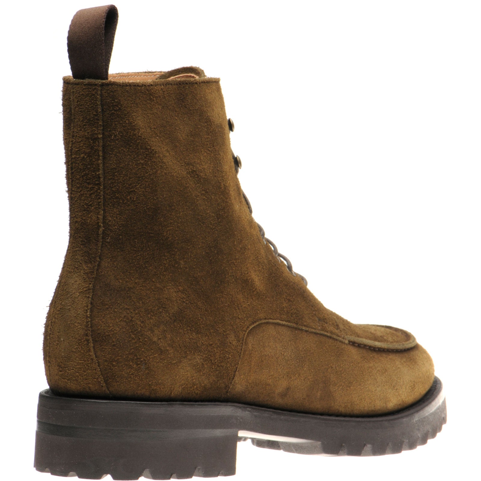 Product image for Herring Sharpham mens rubber-soled boots in dark green suede