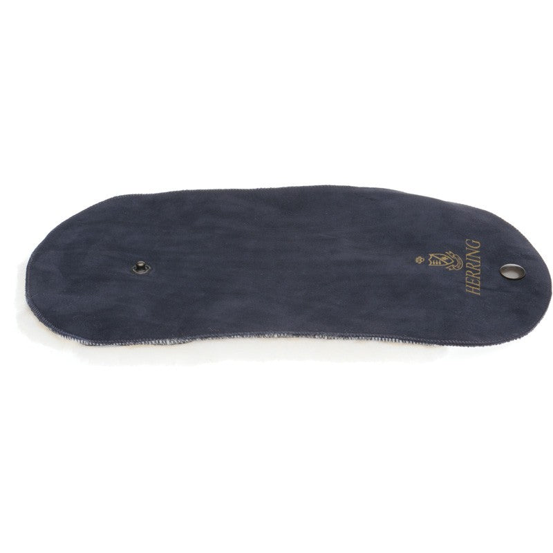 Product image for Herring Shearling Polishing Mitt in navy nubuck