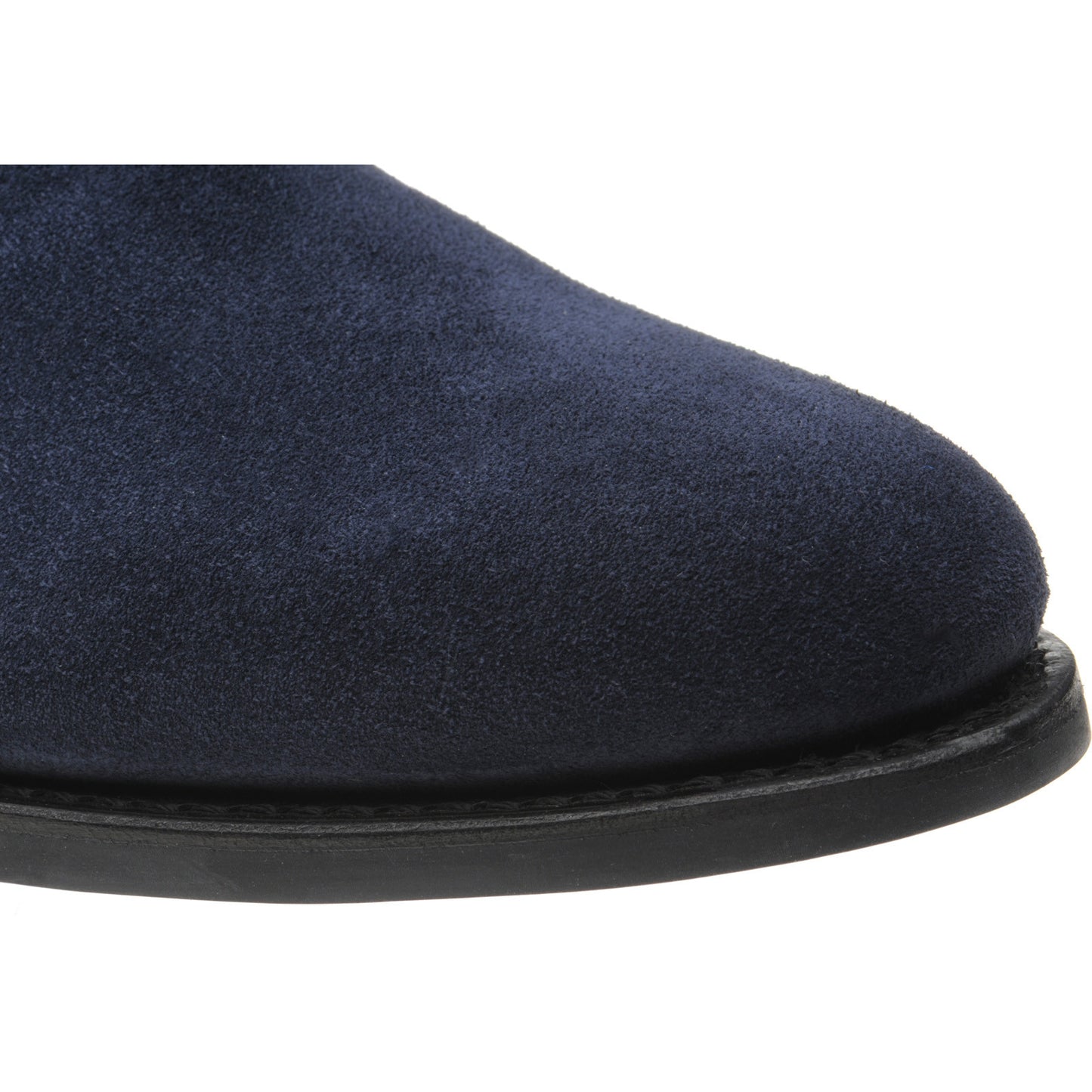 Product image for Herring Sittaford Rubber mens rubber-soled Chelsea boots in blue suede