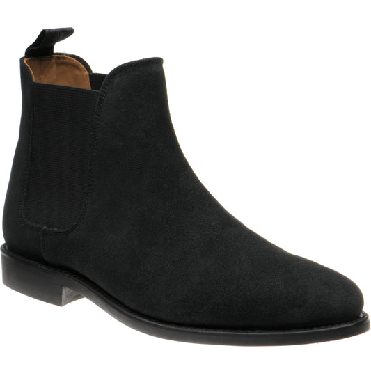 Product image for Herring Sittaford Rubber mens rubber-soled Chelsea boots in charcoal suede