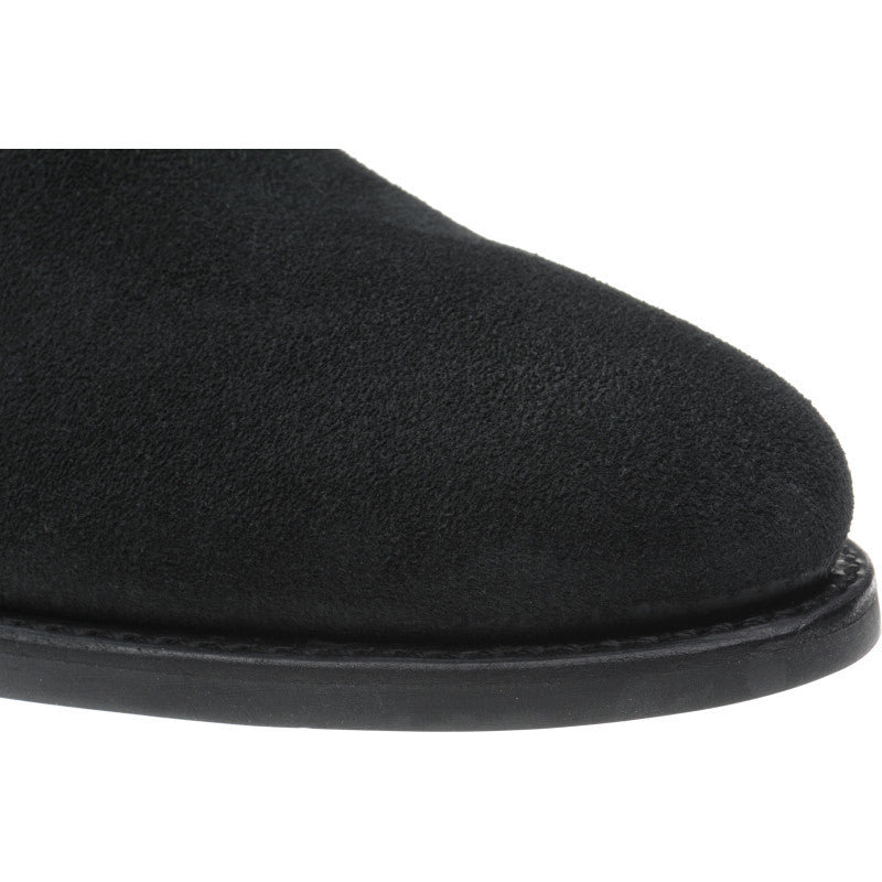 Product image for Herring Sittaford Rubber mens rubber-soled Chelsea boots in charcoal suede