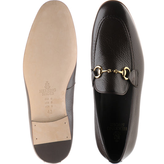 Product image for Herring Snaffle mens loafers in brown deerskin