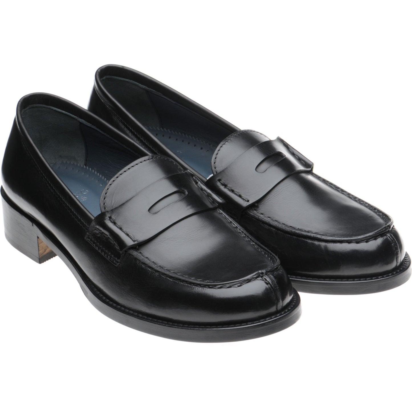 Product image for Herring Sophia ladies hybrid-soled loafers in black calf