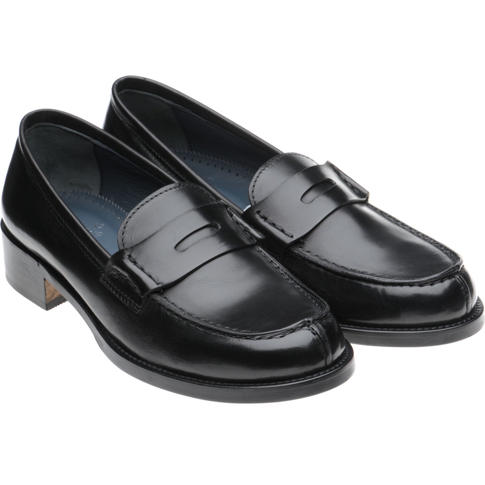 Product image for Herring Sophia ladies hybrid-soled loafers in black calf