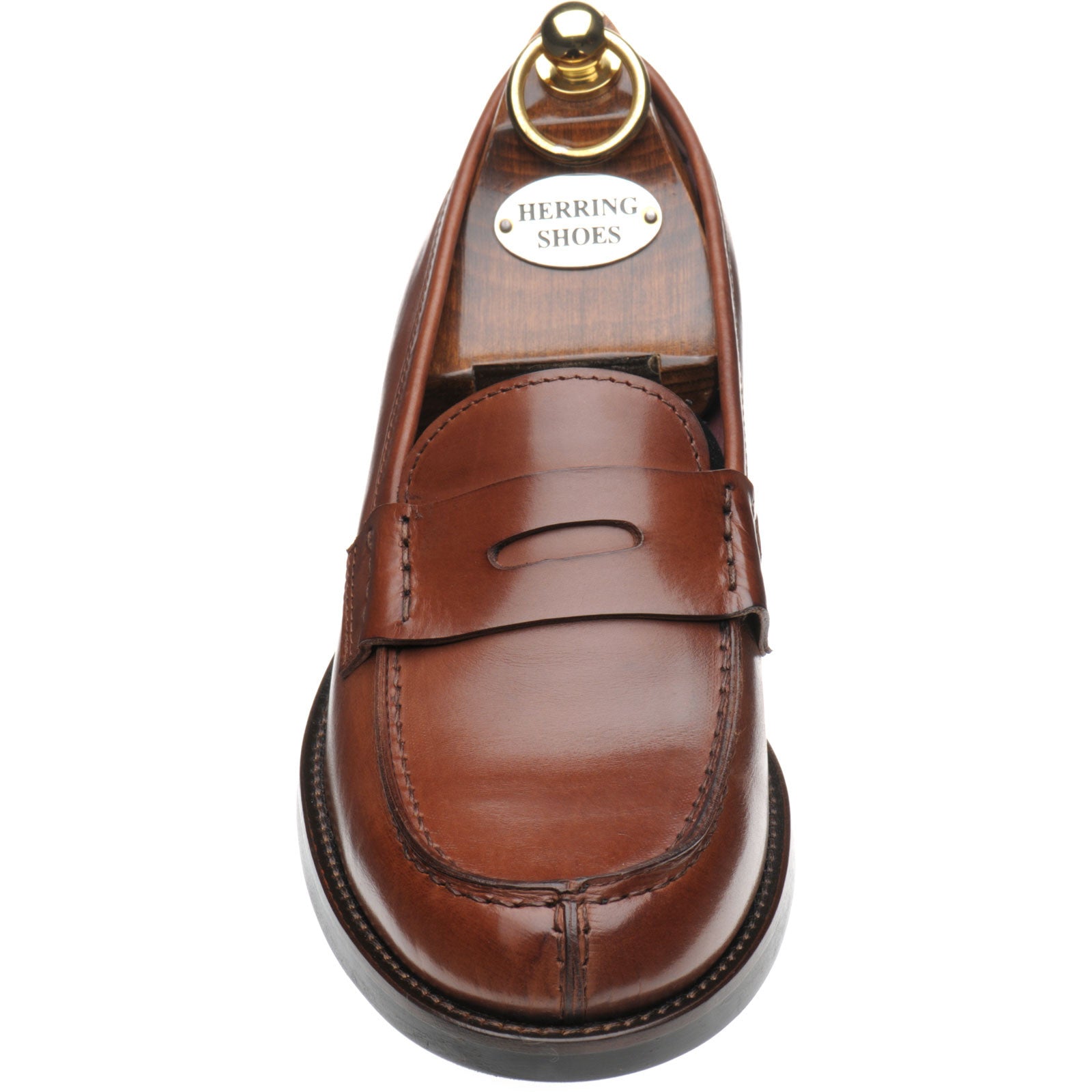 Product image for Herring Sophia ladies hybrid-soled loafers in light brown calf