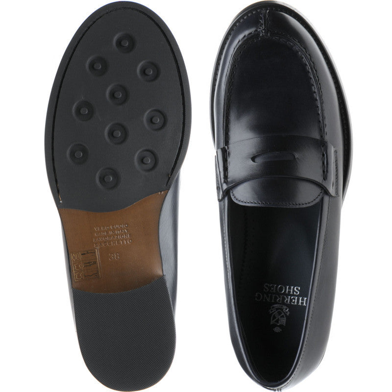 Product image for Herring Sophia ladies hybrid-soled loafers in navy calf