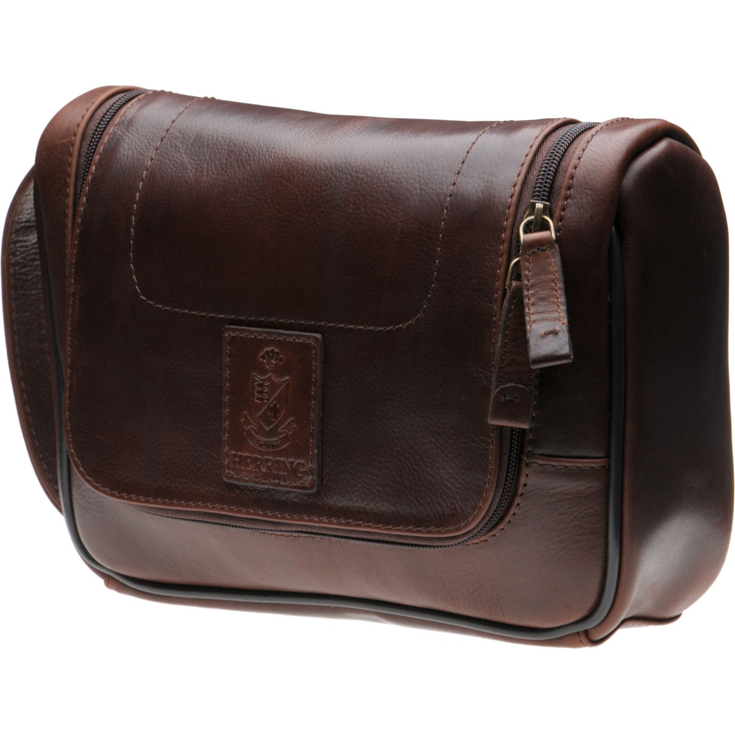 Product image for Herring Spruce Washbag in mahogany grain