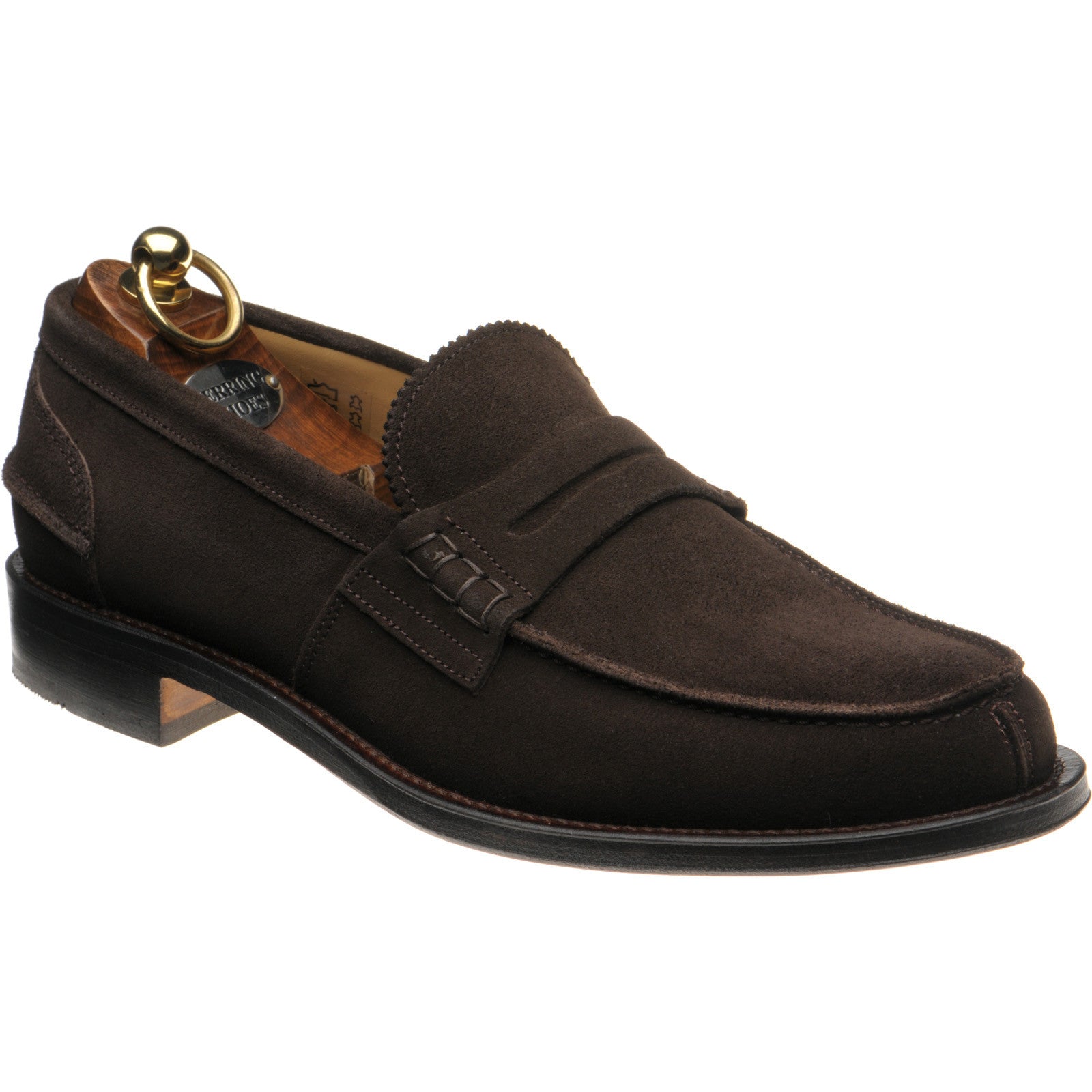 Product image for Herring St George in dark brown suede