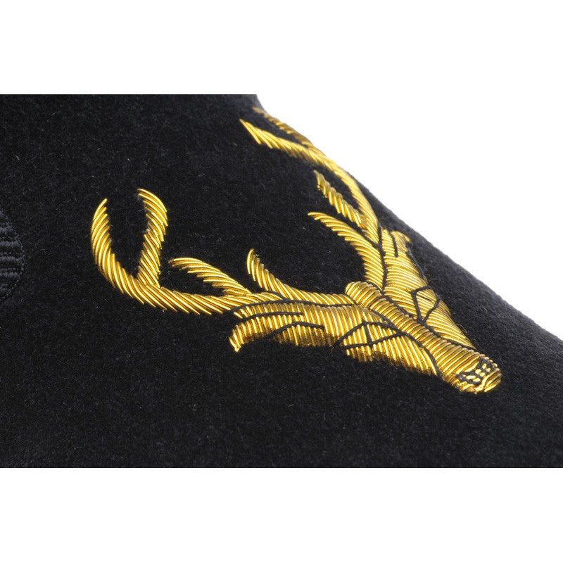 Product image for Herring Stag Slipper mens house shoes in black velvet