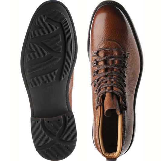 Product image for Herring Staverley mens rubber-soled boots in tan grain