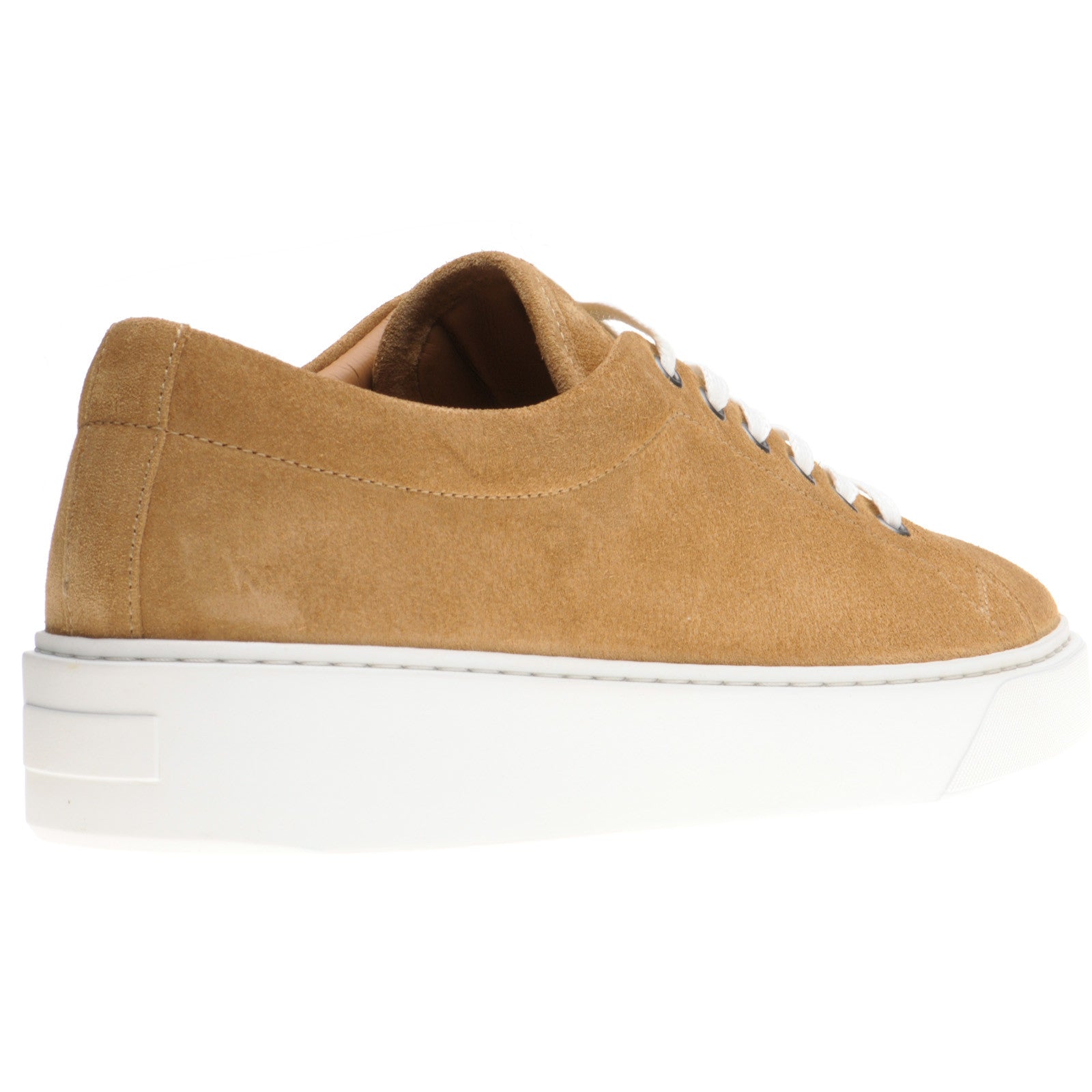 Product image for Herring Strike II Suede mens rubber-soled trainers in camel suede