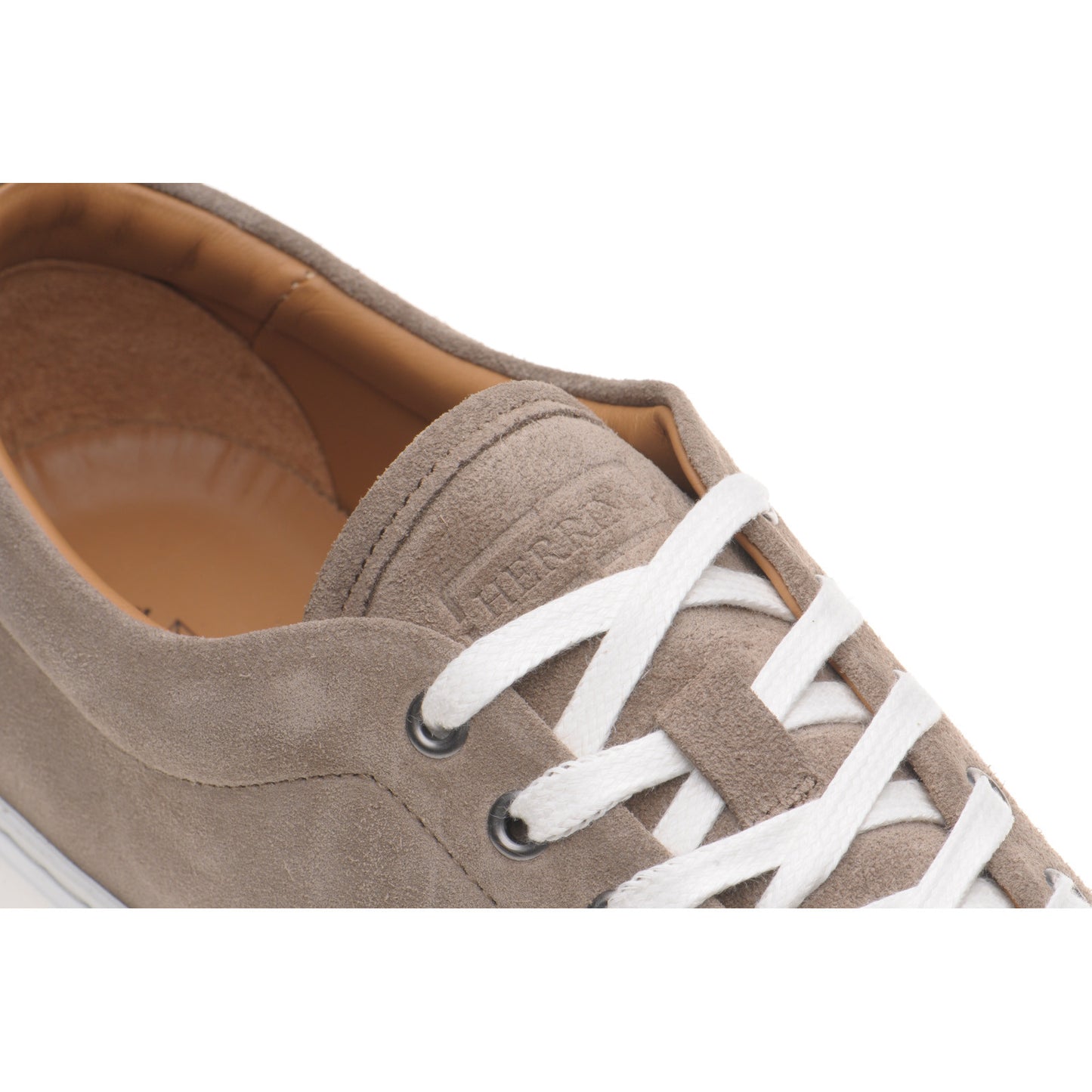 Product image for Herring Strike II Suede mens rubber-soled trainers in mocha suede
