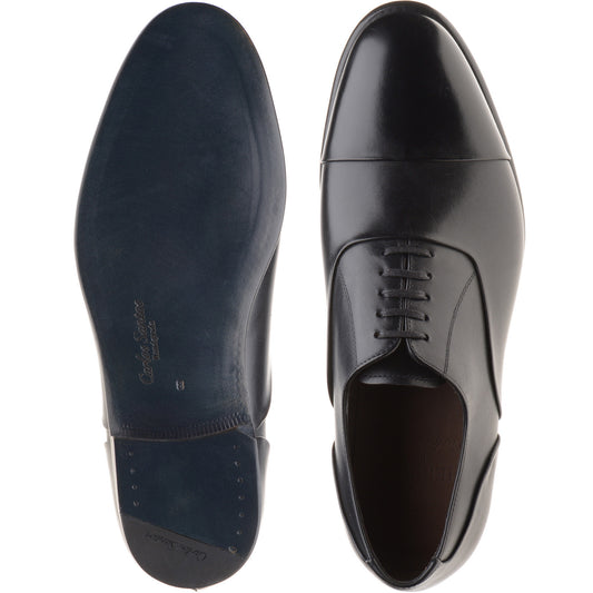 Product image for Herring Sutherland mens Oxfords in black calf