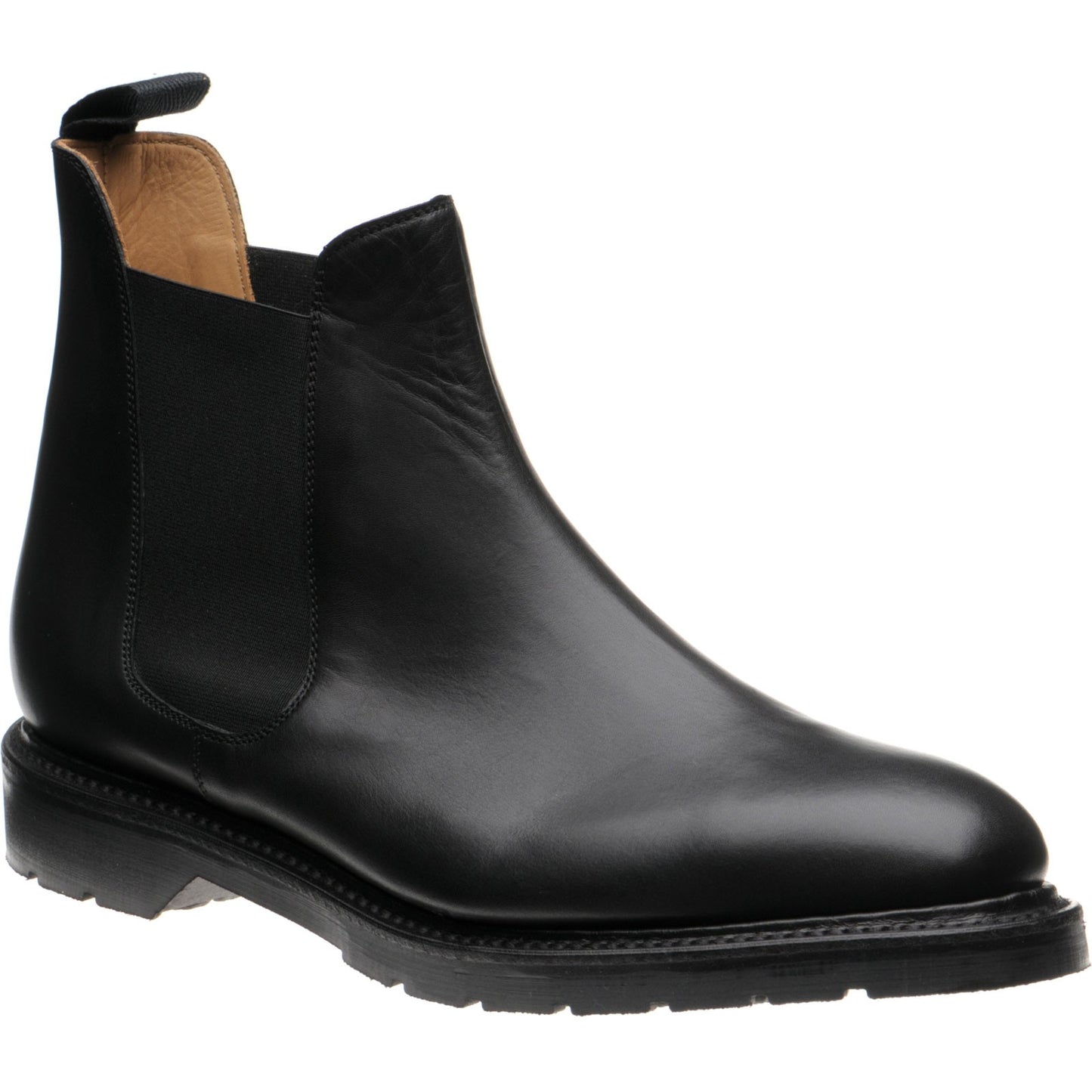 Product image for Herring Sywell mens rubber-soled boots in black calf