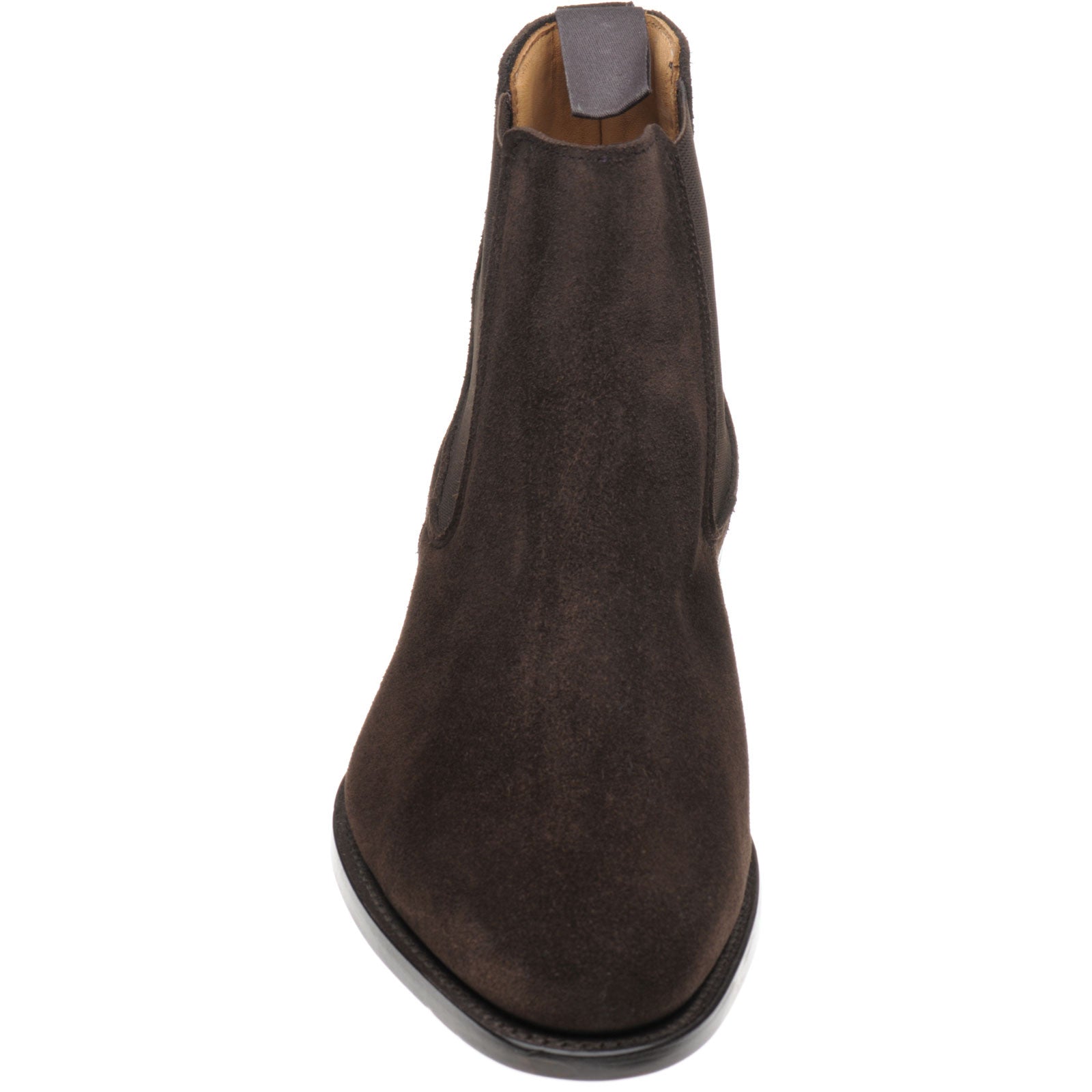 Product image for Herring Taverner mens Chelsea boots in brown suede