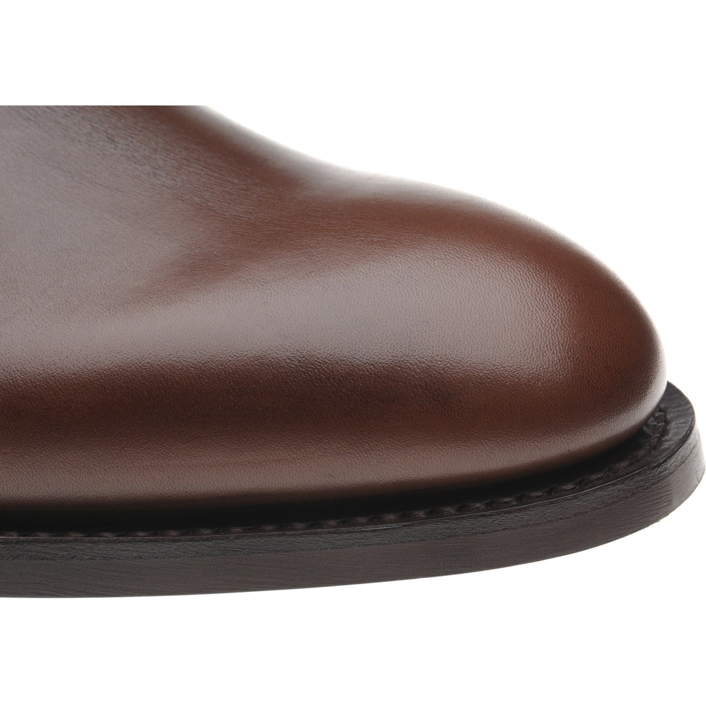 Product image for Herring Taverner Rubber mens rubber-soled Chelsea boots in brown calf