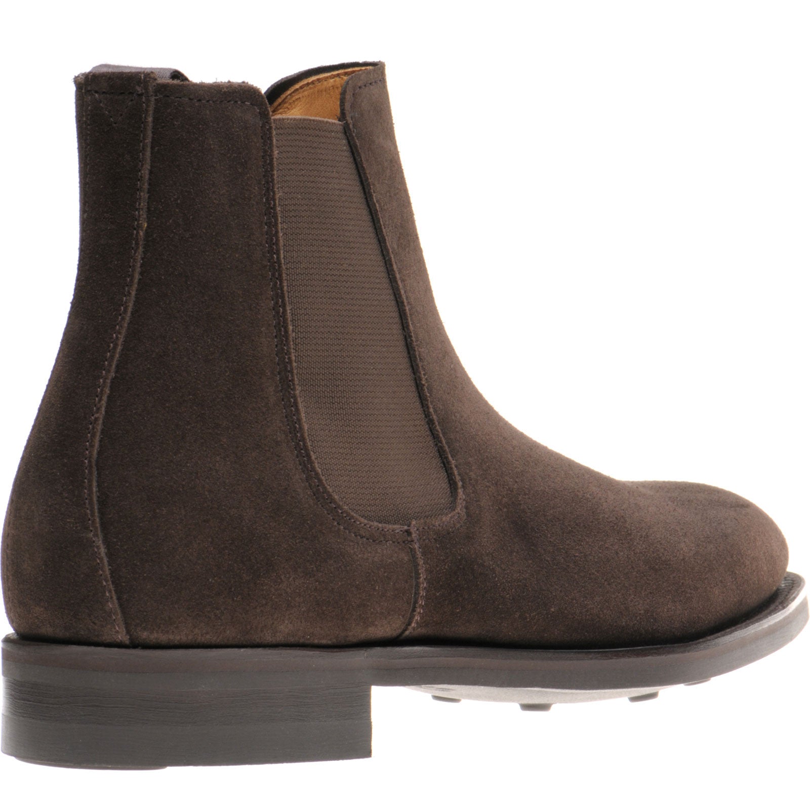 Product image for Herring Taverner Rubber mens rubber-soled Chelsea boots in brown suede