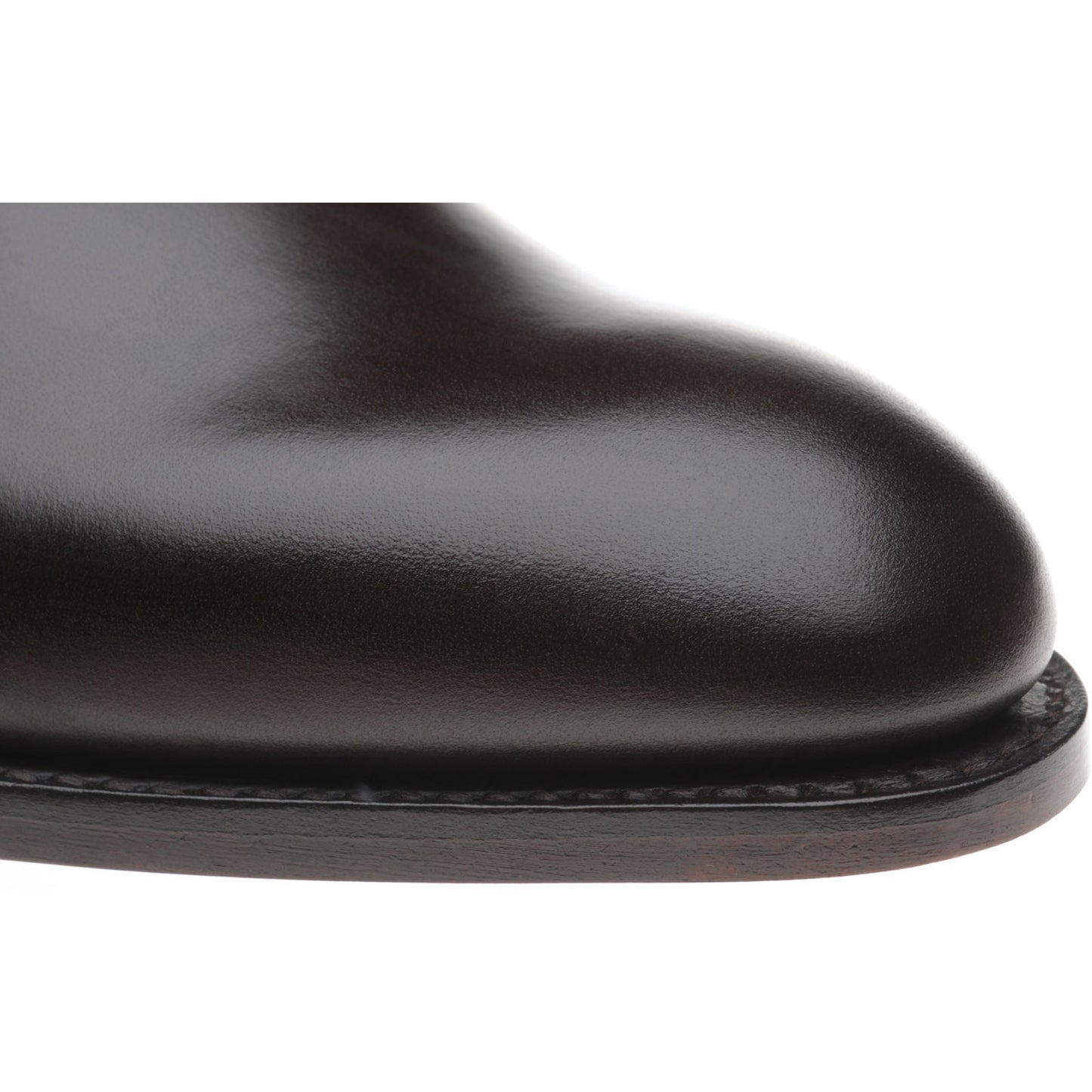 Product image for Herring Tay mens monk shoes in dark brown calf