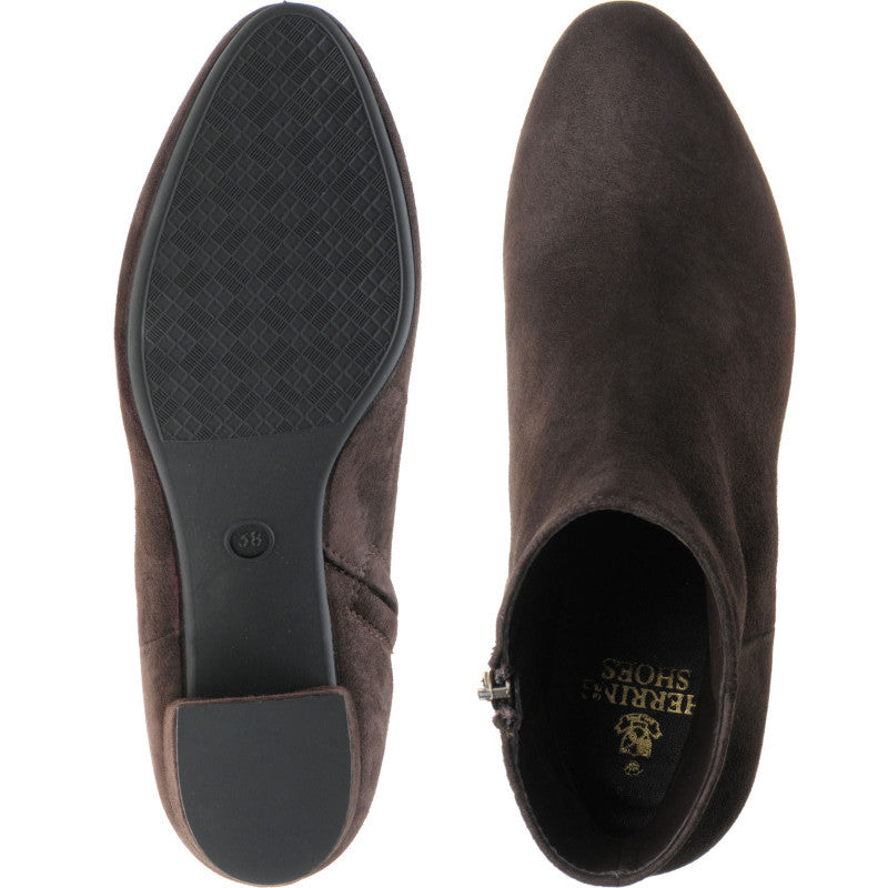 Product image for Herring Trasimeno ladies rubber-soled boots in brown suede