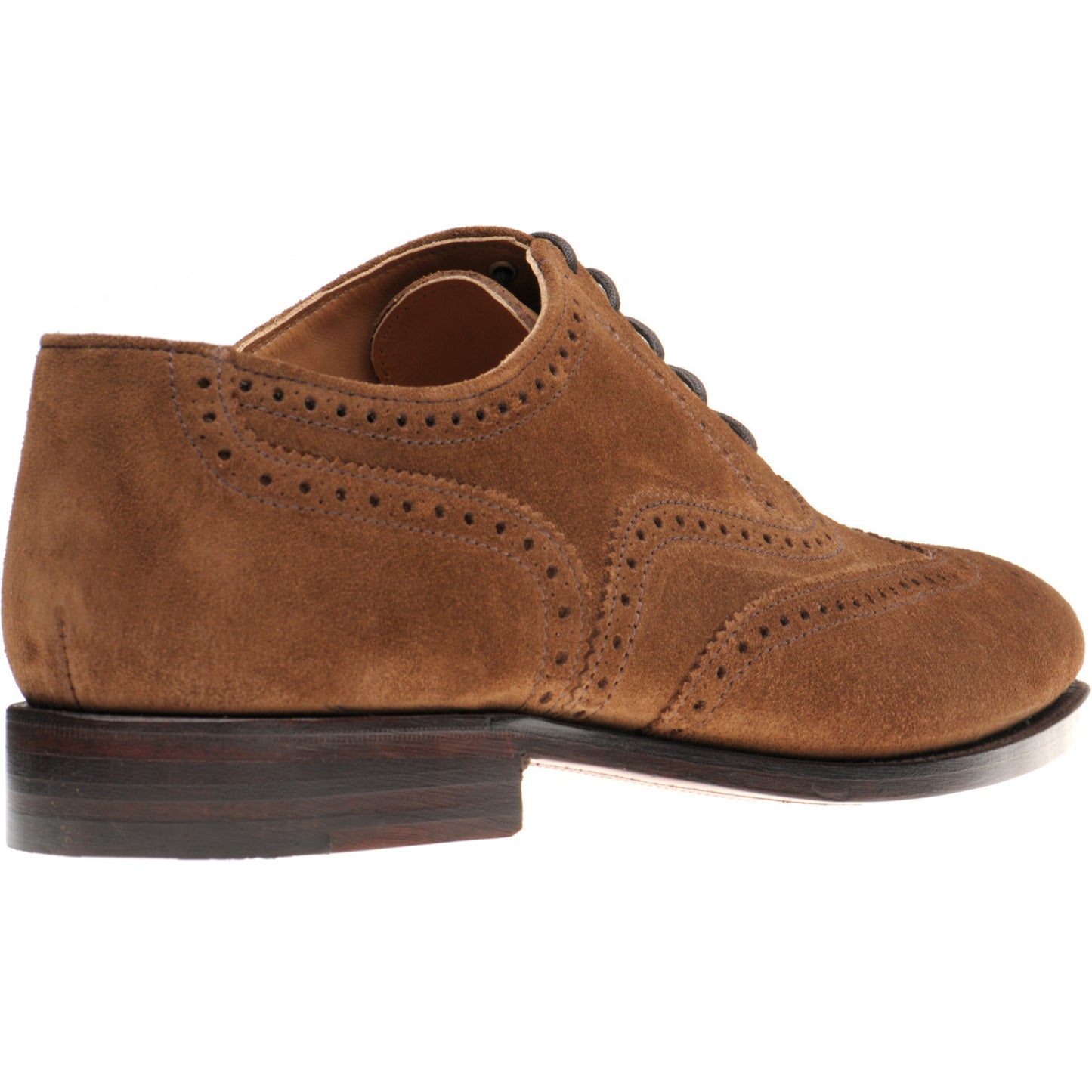 Product image for Herring Trent mens brogues in snuff suede
