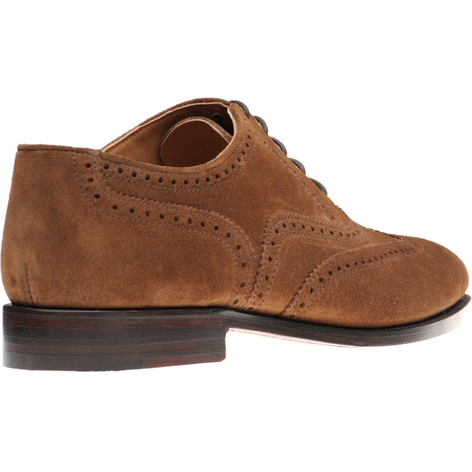 Product image for Herring Trent mens brogues in snuff suede
