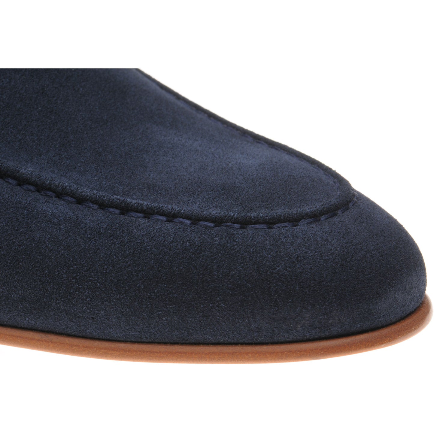 Product image for Herring Trovatore mens loafers in navy suede