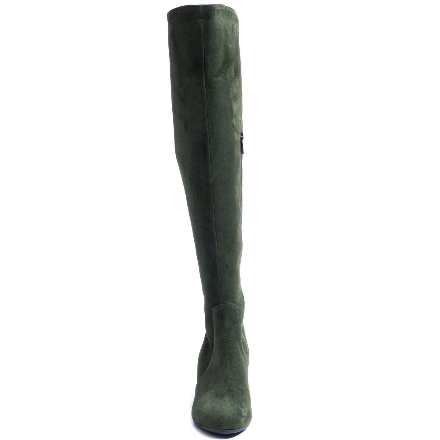 Product image for Herring Varese ladies rubber-soled boots in green suede