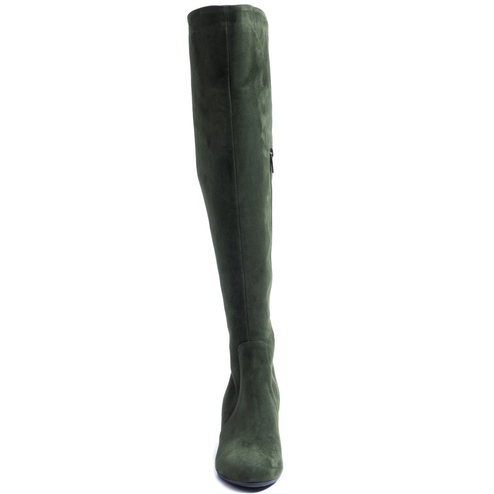 Product image for Herring Varese ladies rubber-soled boots in green suede